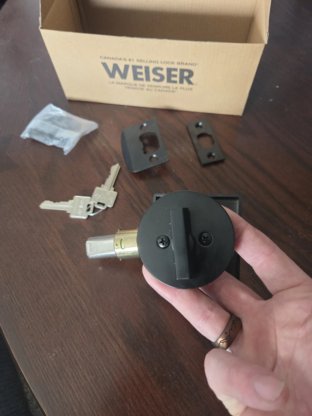 Weiser Lockset with Keys & Hardware - photo 2