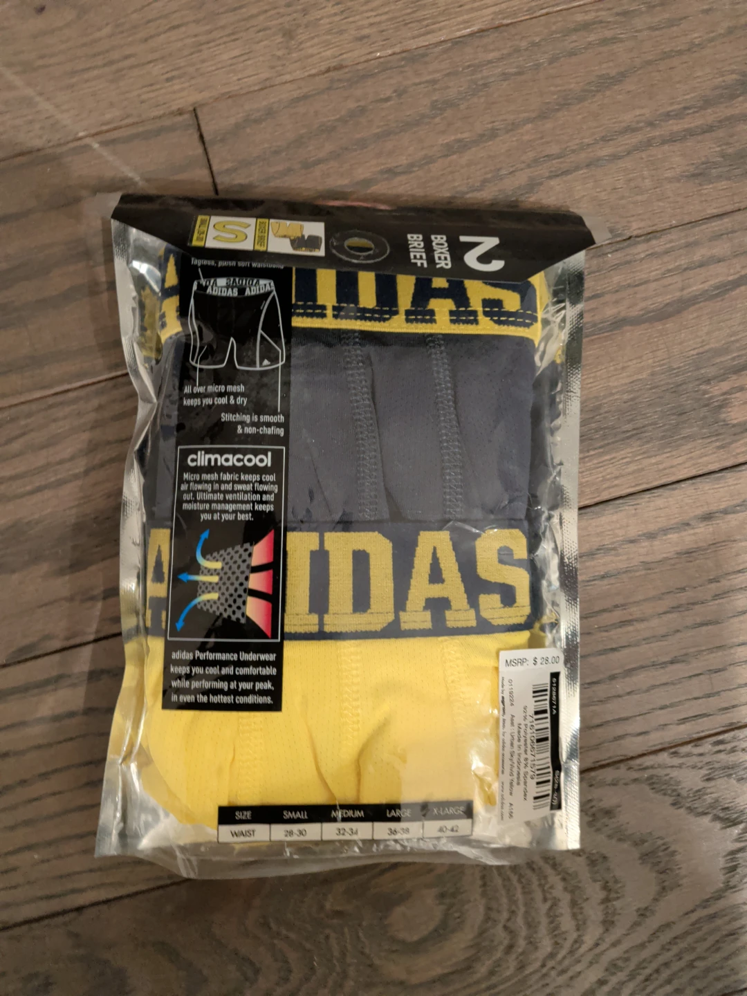 Adidas ClimaCool Boxer Briefs - Size Small