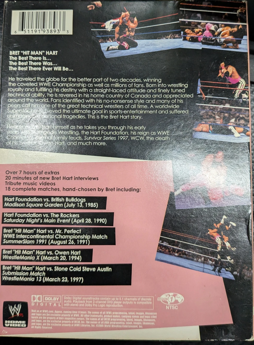 Bret Hart Hitman DVD Collector's Edition (Not Complete) - photo 2