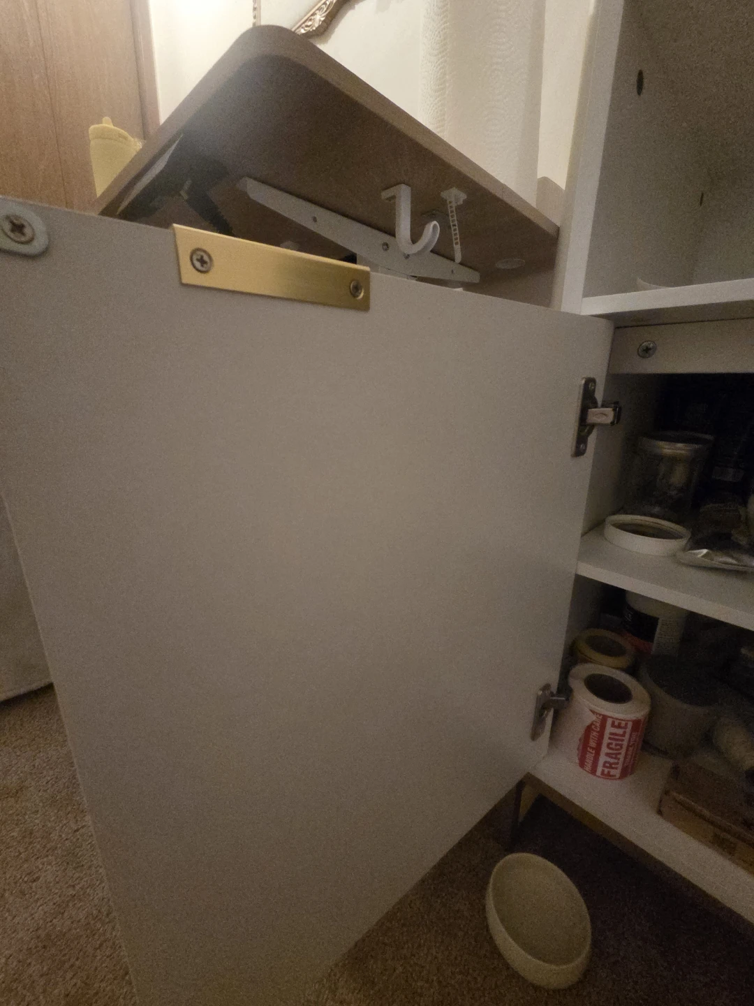 Two-Door Cabinet with Wood Detail - photo 3