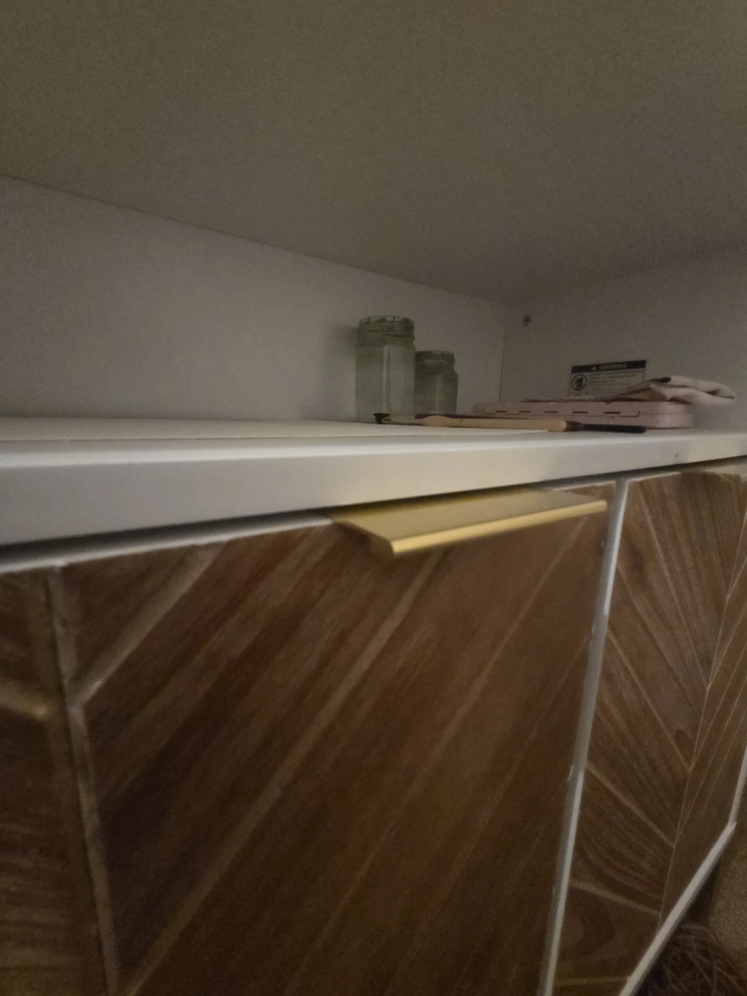 Two-Door Cabinet with Wood Detail - photo 4