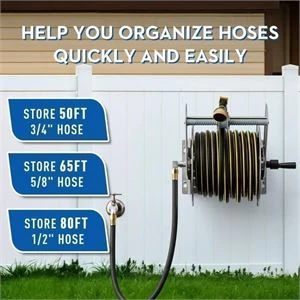 Greener Stainless Steel Garden Hose Reel - photo 2
