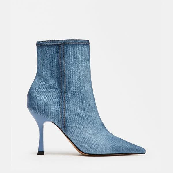 New! Steve Madden Denim Ankle Boots - 10 - photo 2