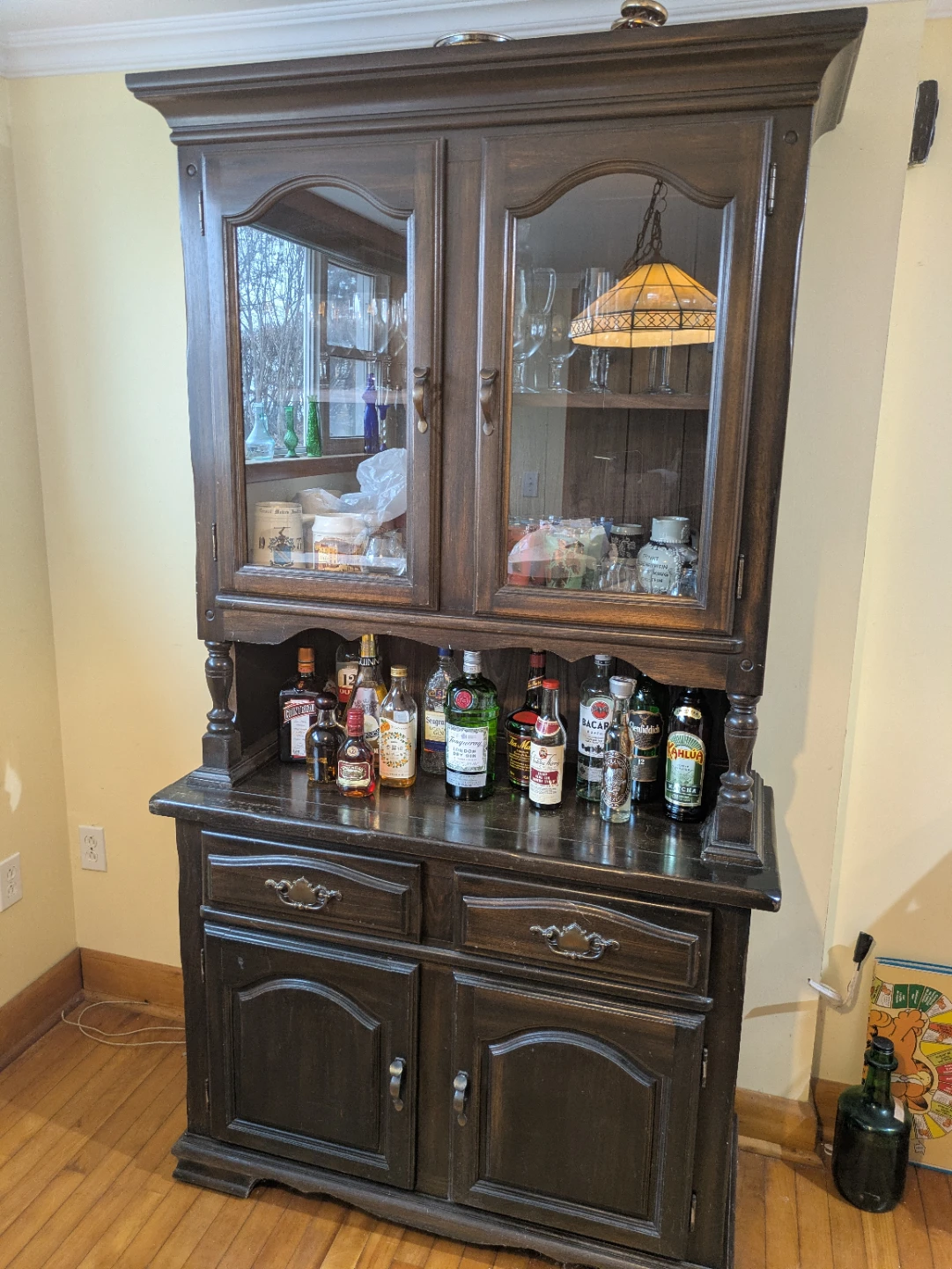 Dark Wood China Cabinet - photo 2