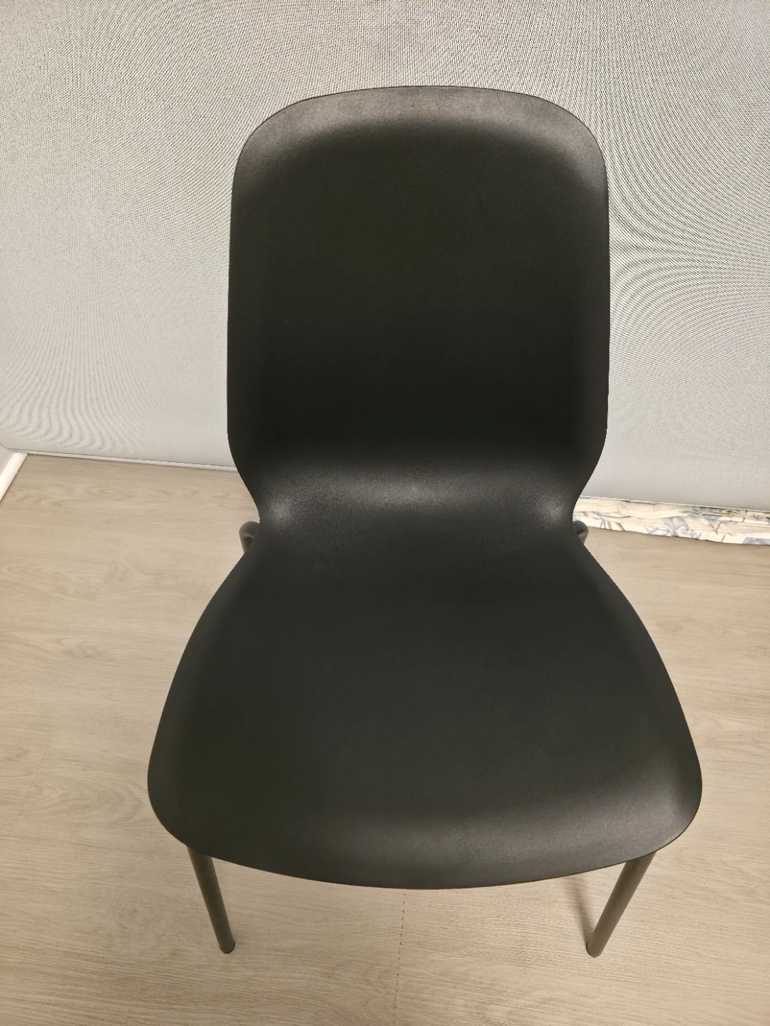 IKEA Black Plastic & Metal Chairs (2 piece) - photo 4