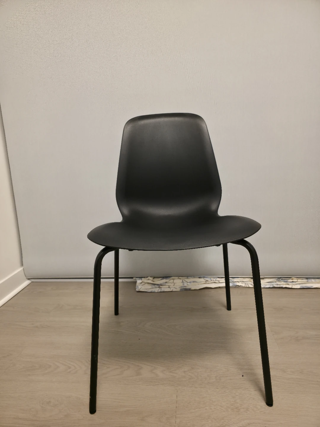 IKEA Black Plastic & Metal Chairs (2 piece) - photo 5