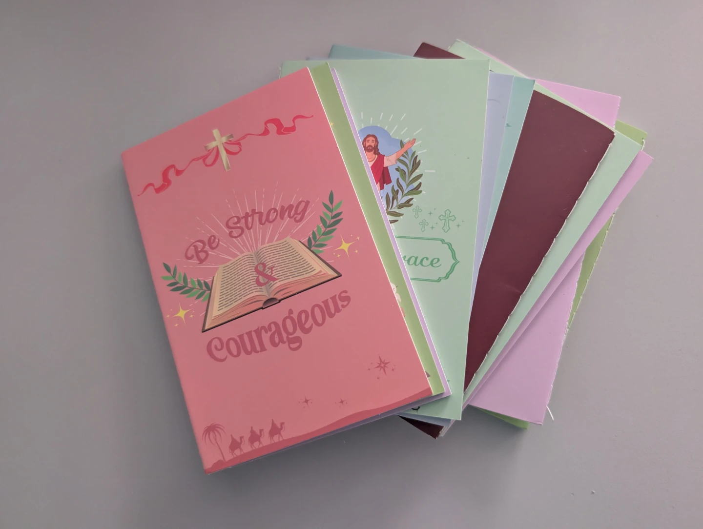 Set of  Christian-themed Notebooks