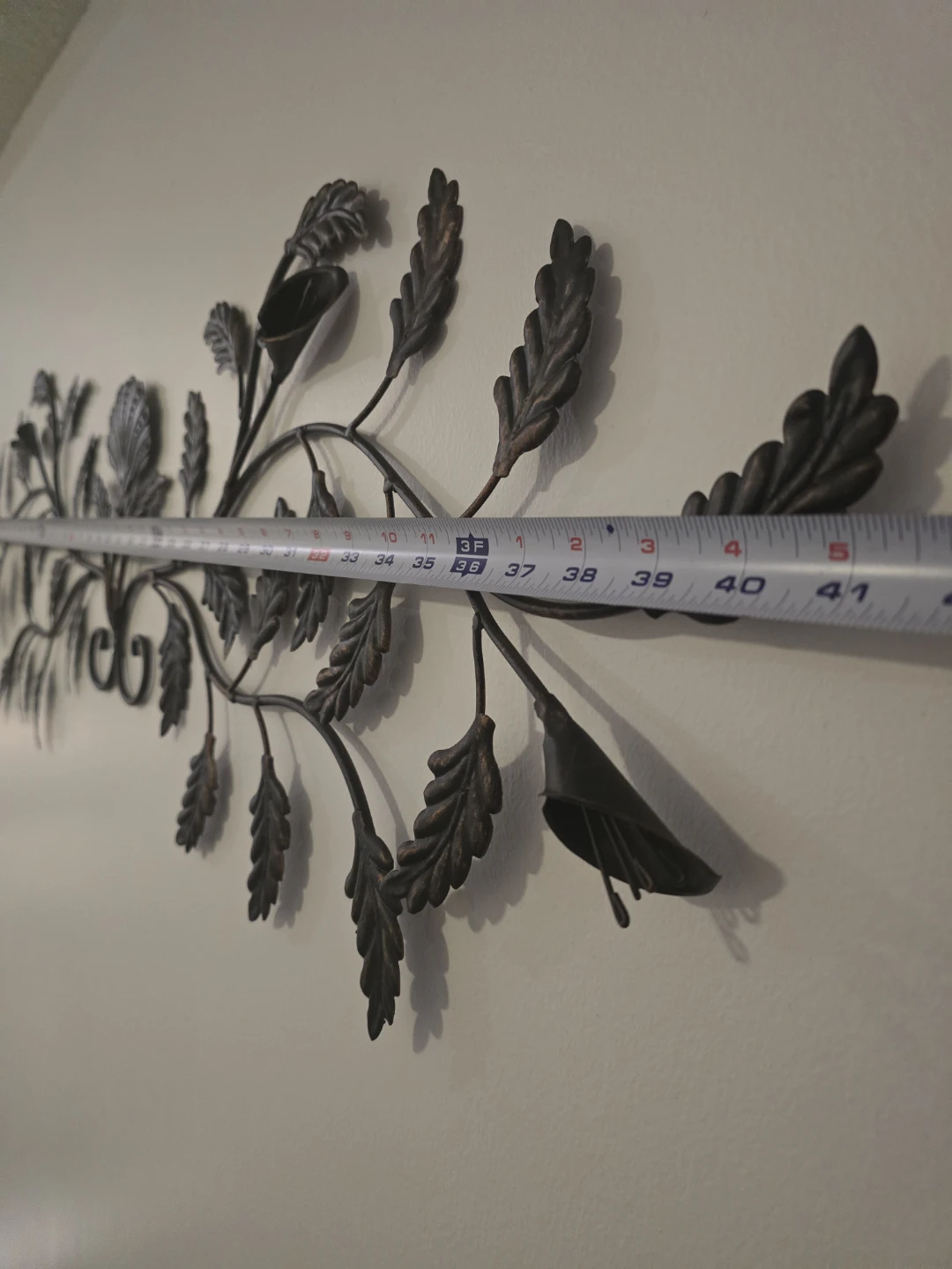 Metal Leaf Wall Art Decoration - photo 5