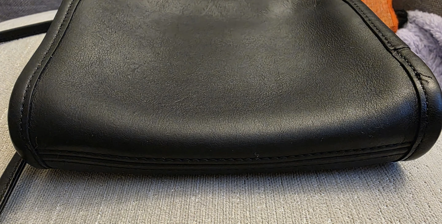 Coach Black Leather Crossbody Bag H7C-9017 vintage. - photo 5