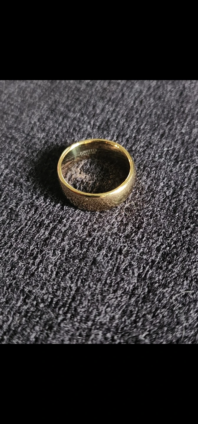 Gold Tungsten Carbide Band/Ring - photo 3