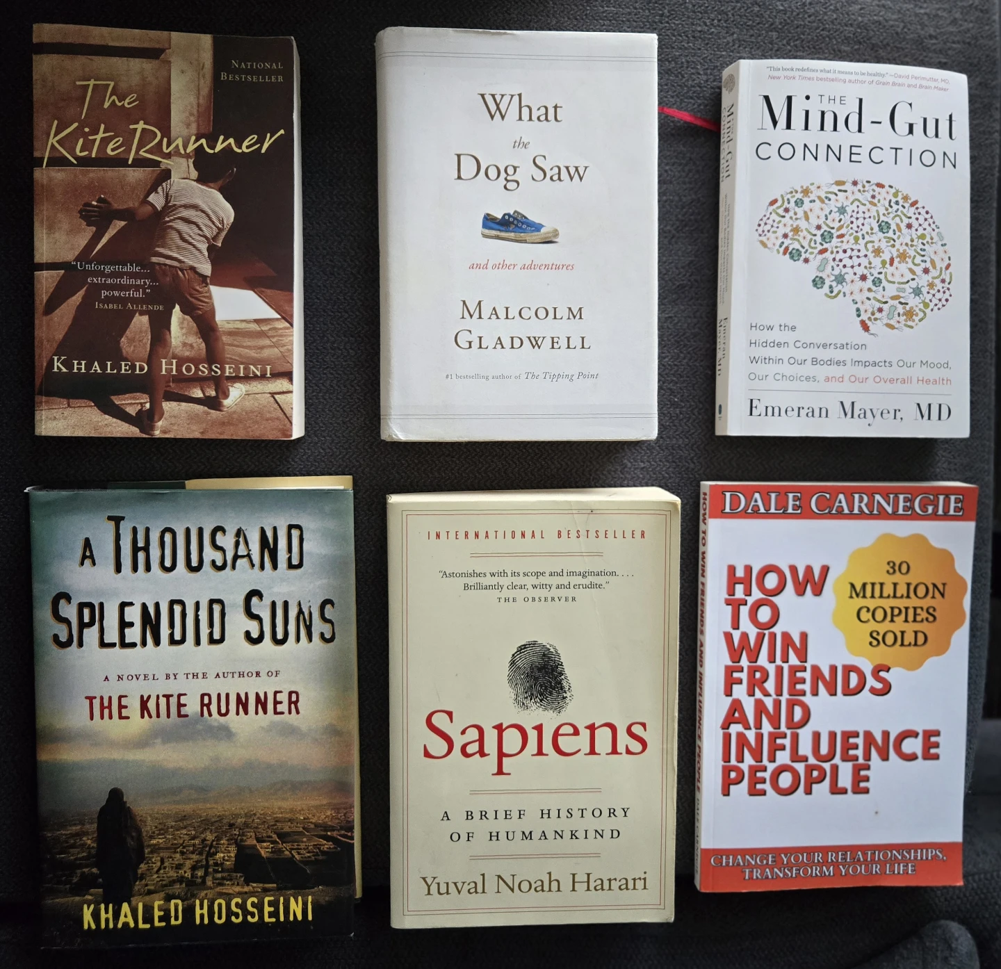 Bestseller Books – Sapiens, Khaled Hosseini, Dan Brown, etc