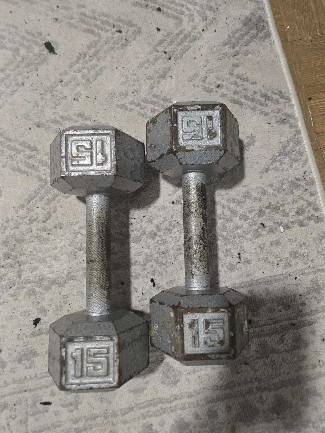 Pair of 15lb Dumbbells