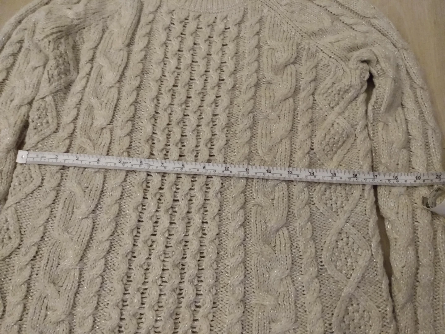 American Eagle Outfitters Silver Cable Knit Sweater - photo 4