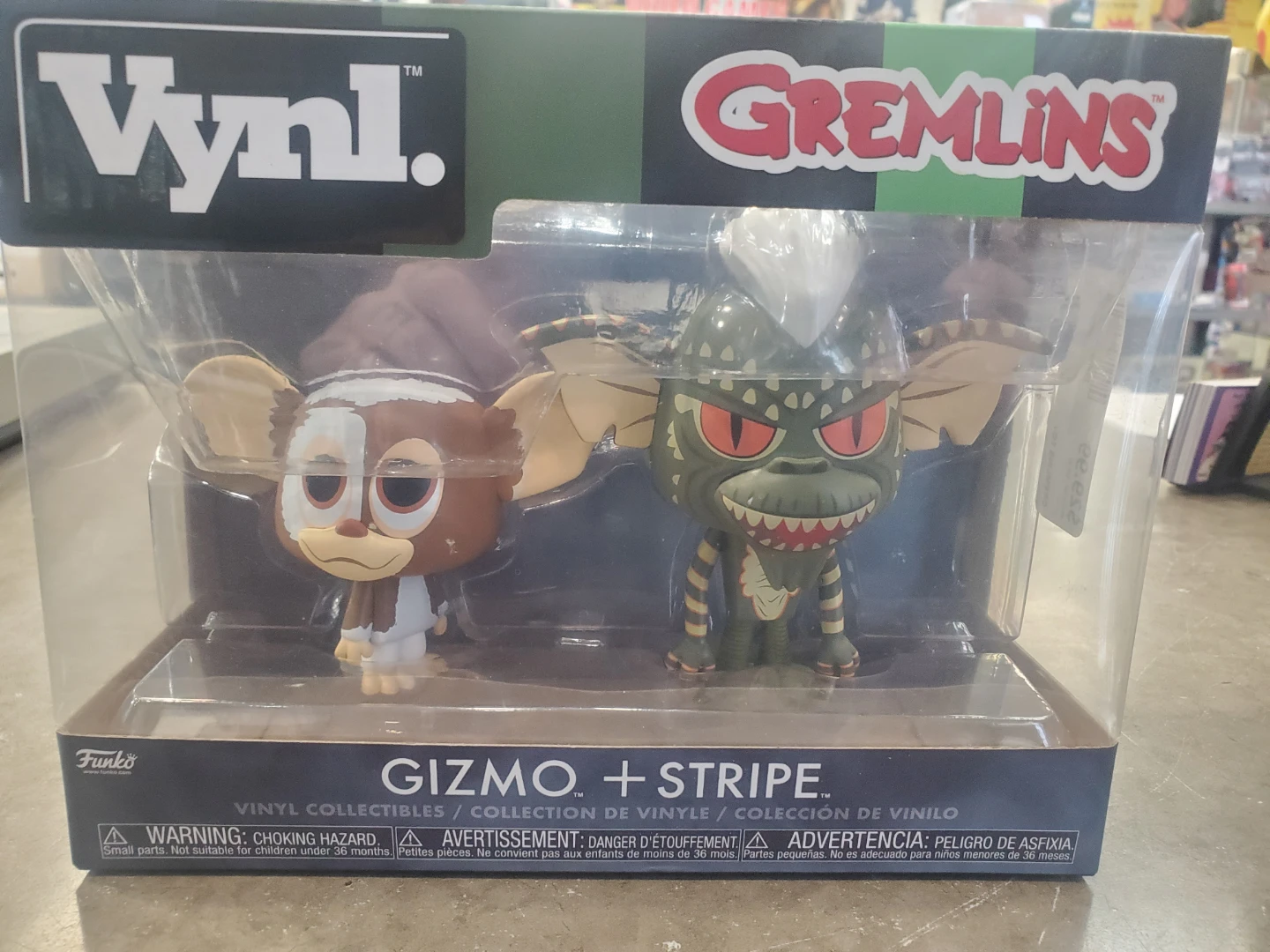 Vynl. Gremlins Gizmo + Stripe Vinyl Collectibles