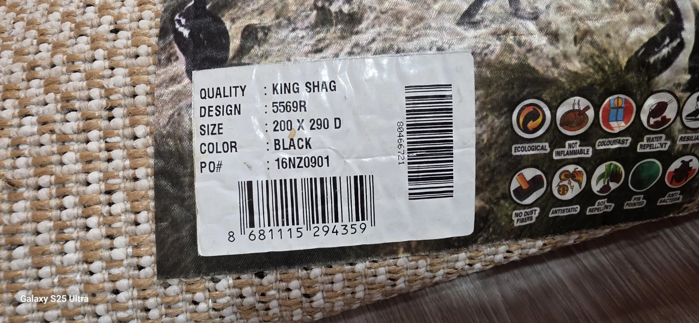 King Shag Rug 200 x 290 cm