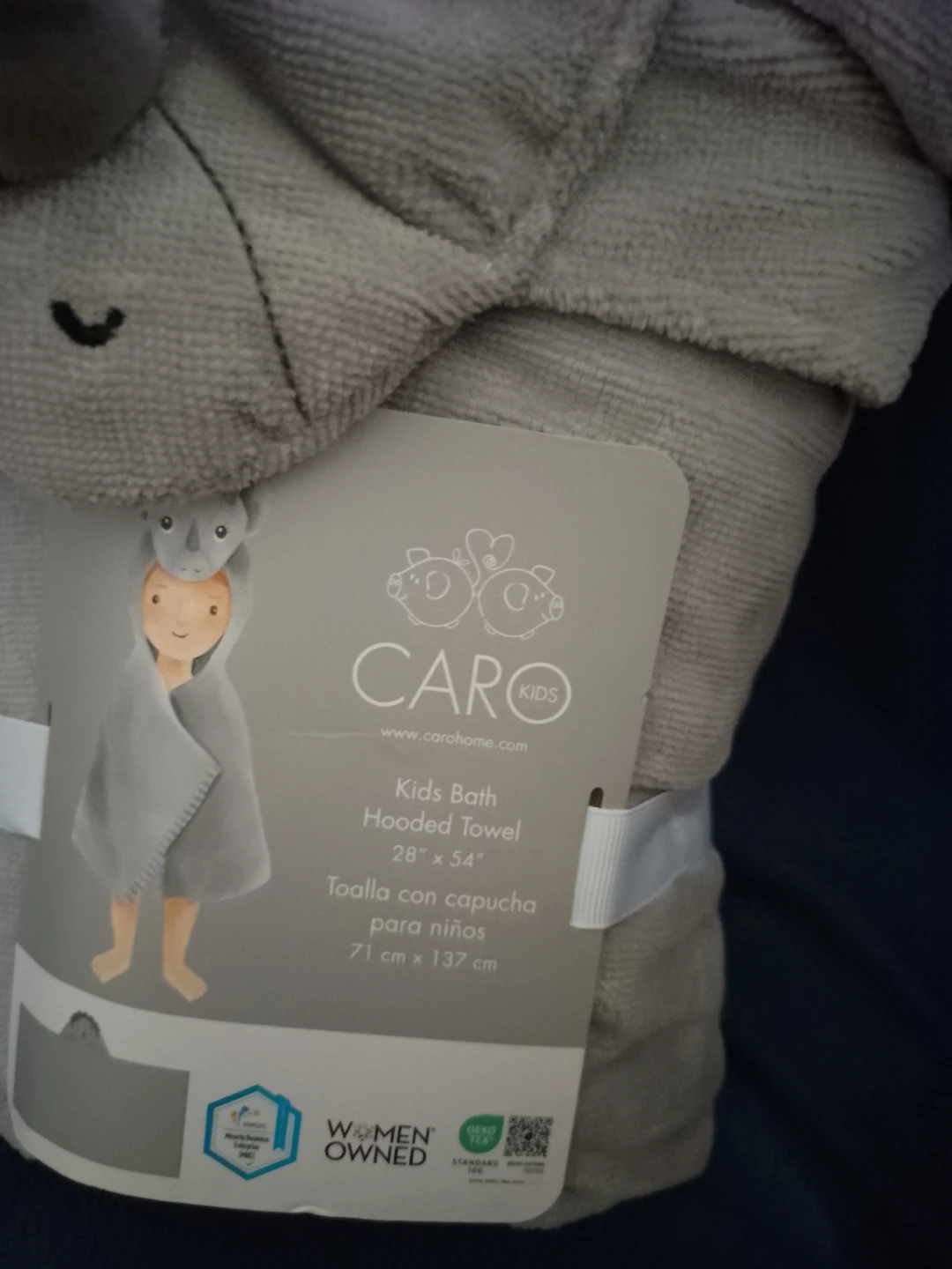 CARO Kids Hooded Bath Towel - 28" x 54" - photo 3