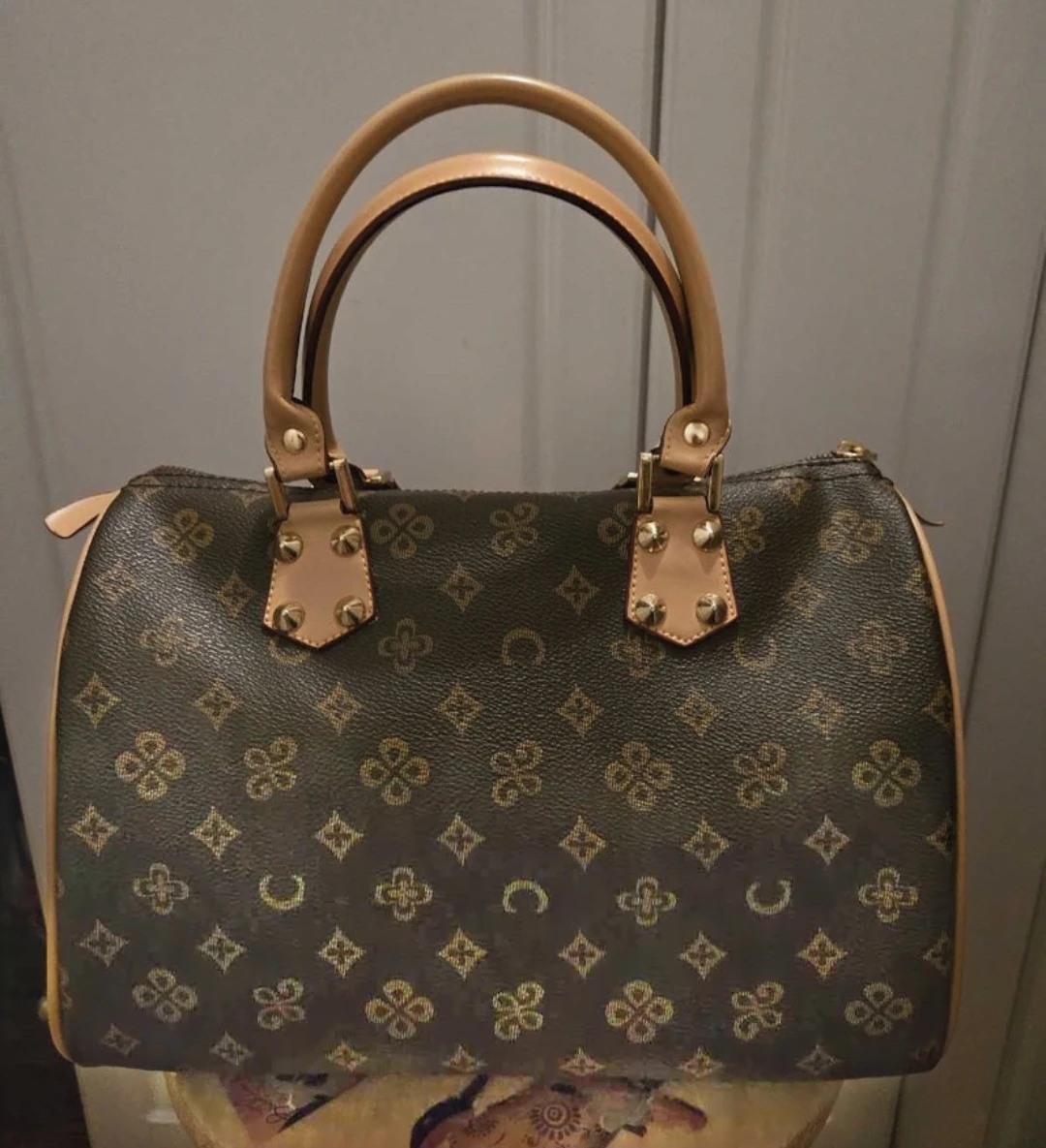 Brown Patterned Handbag - photo 2