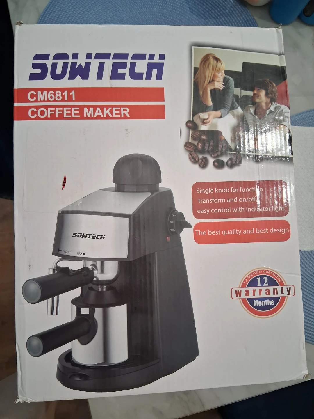 SOWTECH CM6811 Espresso Coffee Maker - New in Box!