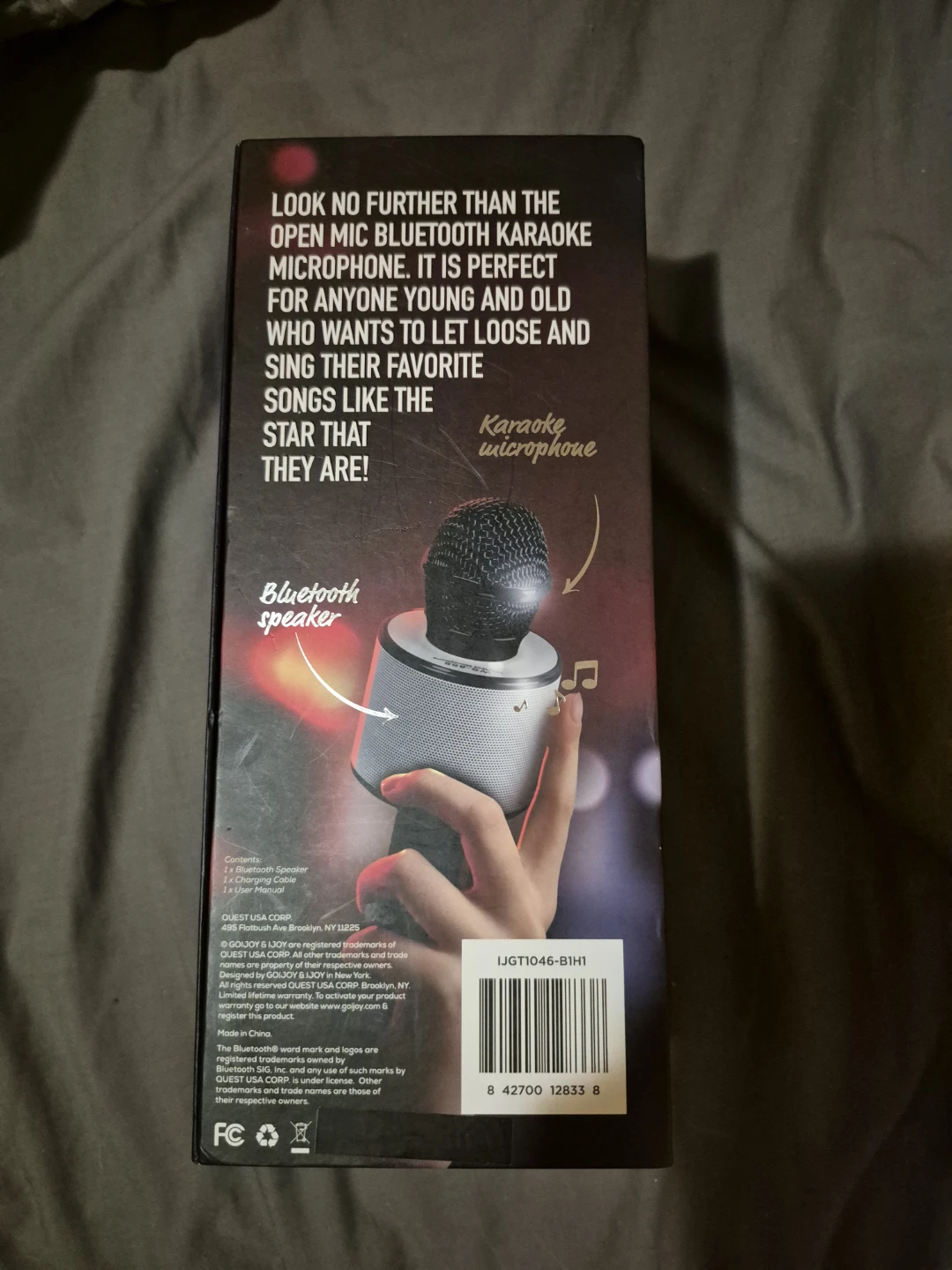 iJoy Open Mic Bluetooth Karaoke Microphone - New! - photo 2