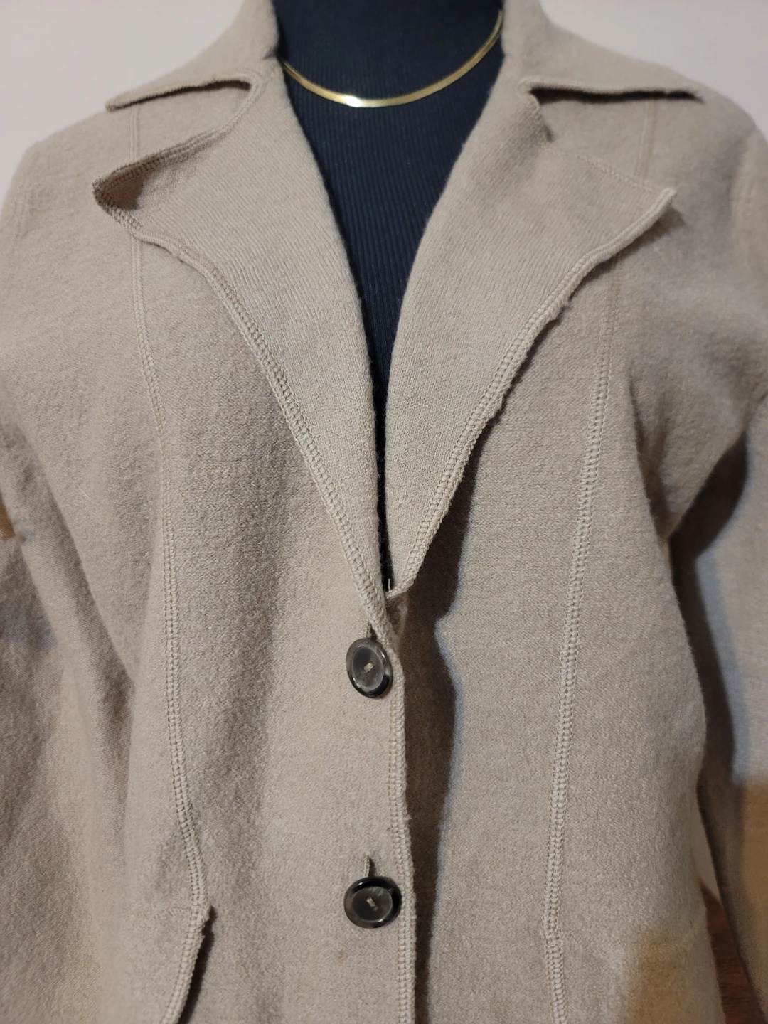 Investments Women's Blazer 100% Wool Sz M Eco jacket Minimal - photo 4
