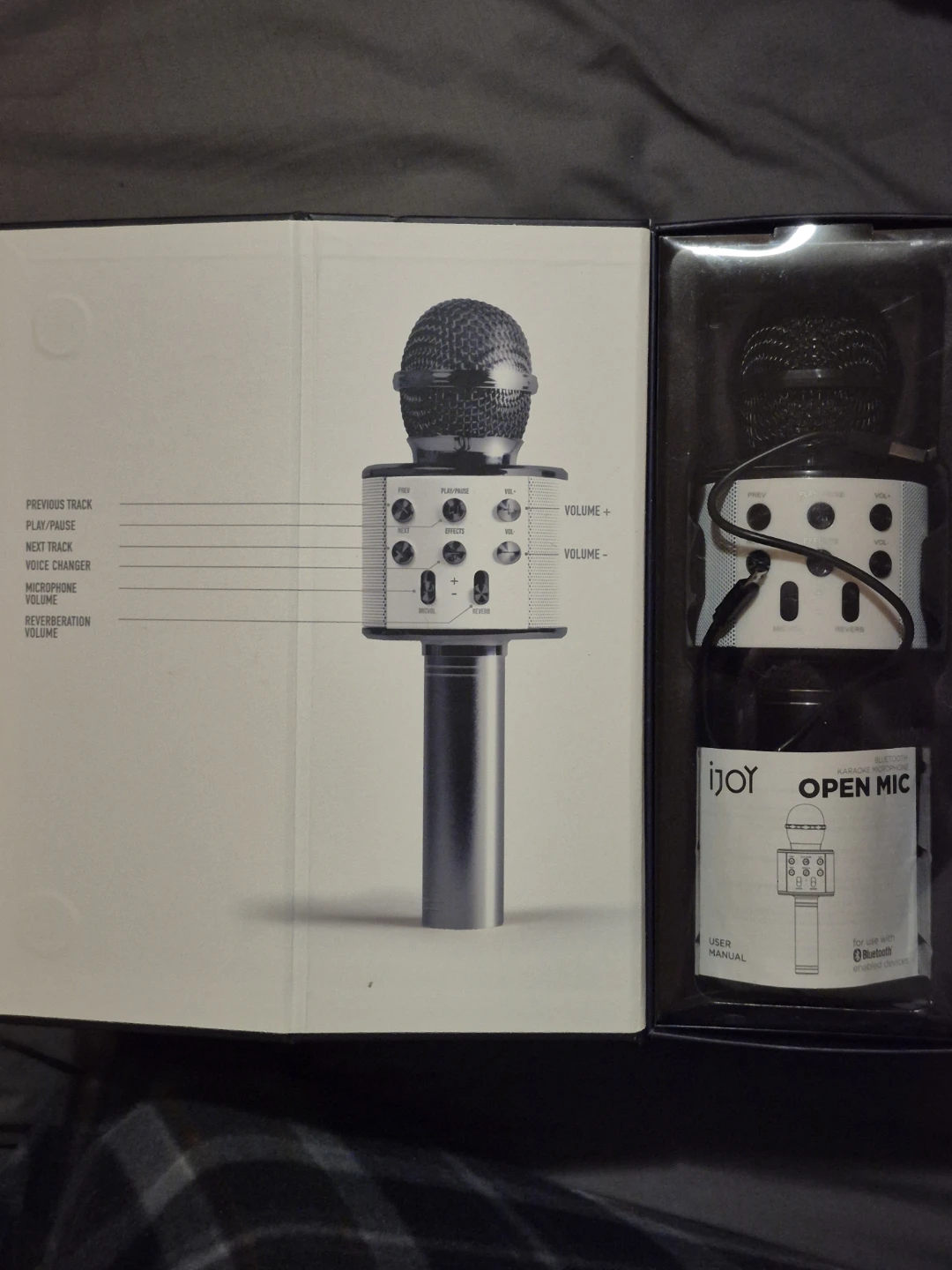 iJoy Open Mic Bluetooth Karaoke Microphone - New! - photo 3