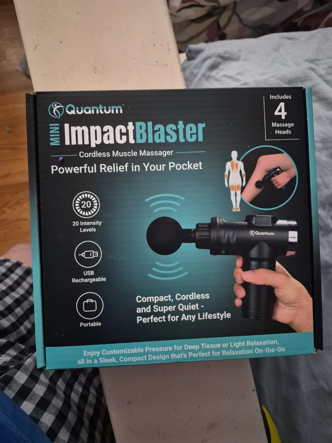 Quantum Mini ImpactBlaster Cordless Massager - NEW ❤️