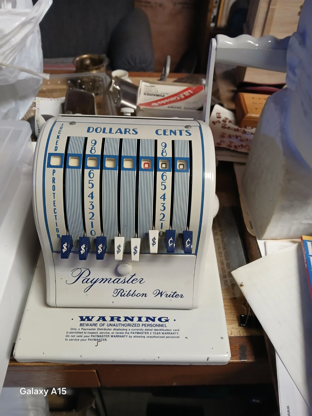 Paymaster Ribbon Writer Type 8000