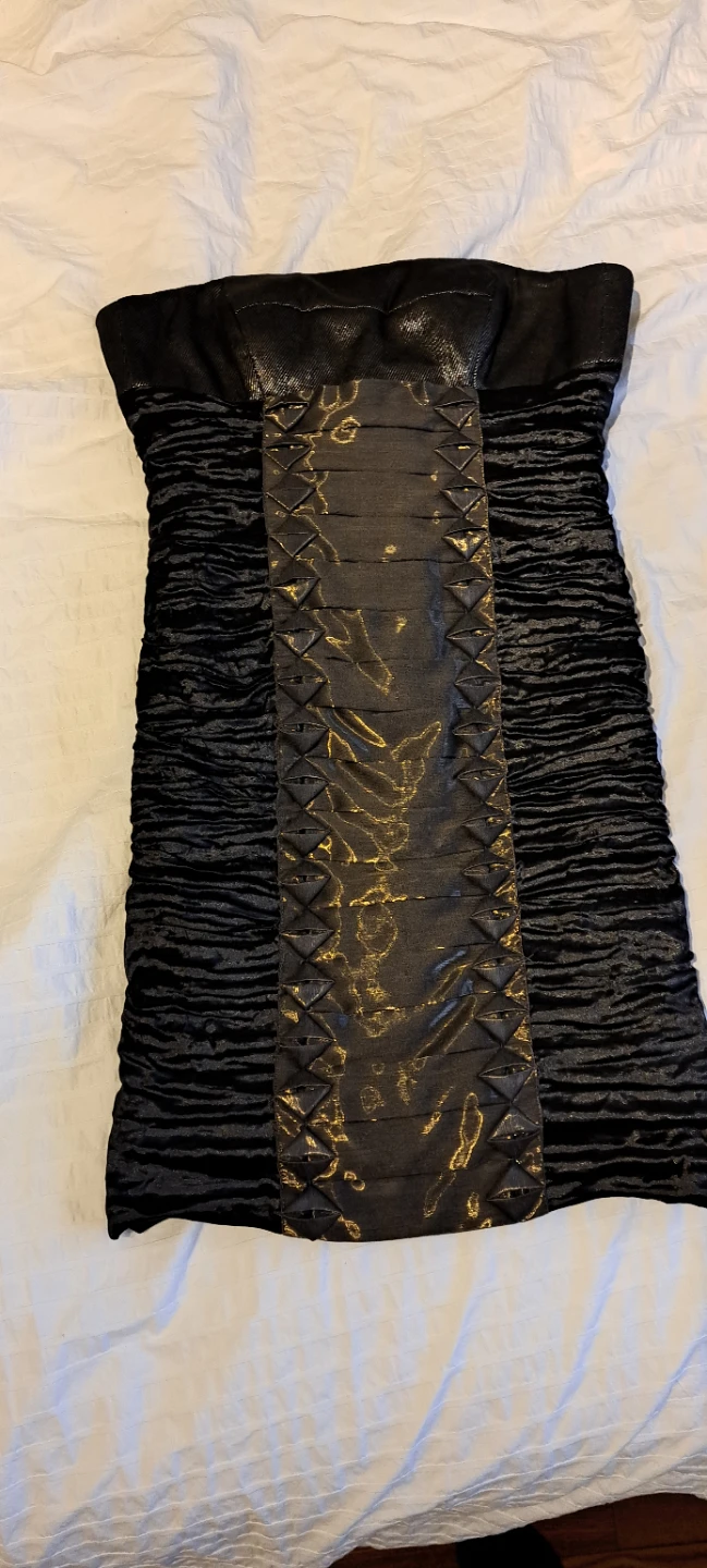 NICOLE MILLER metallic dress