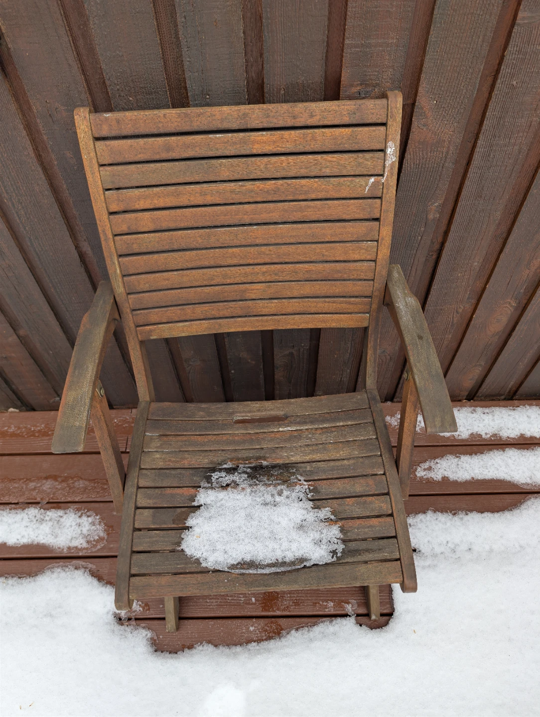 Set of 8 outdoor teak chairs - photo 2