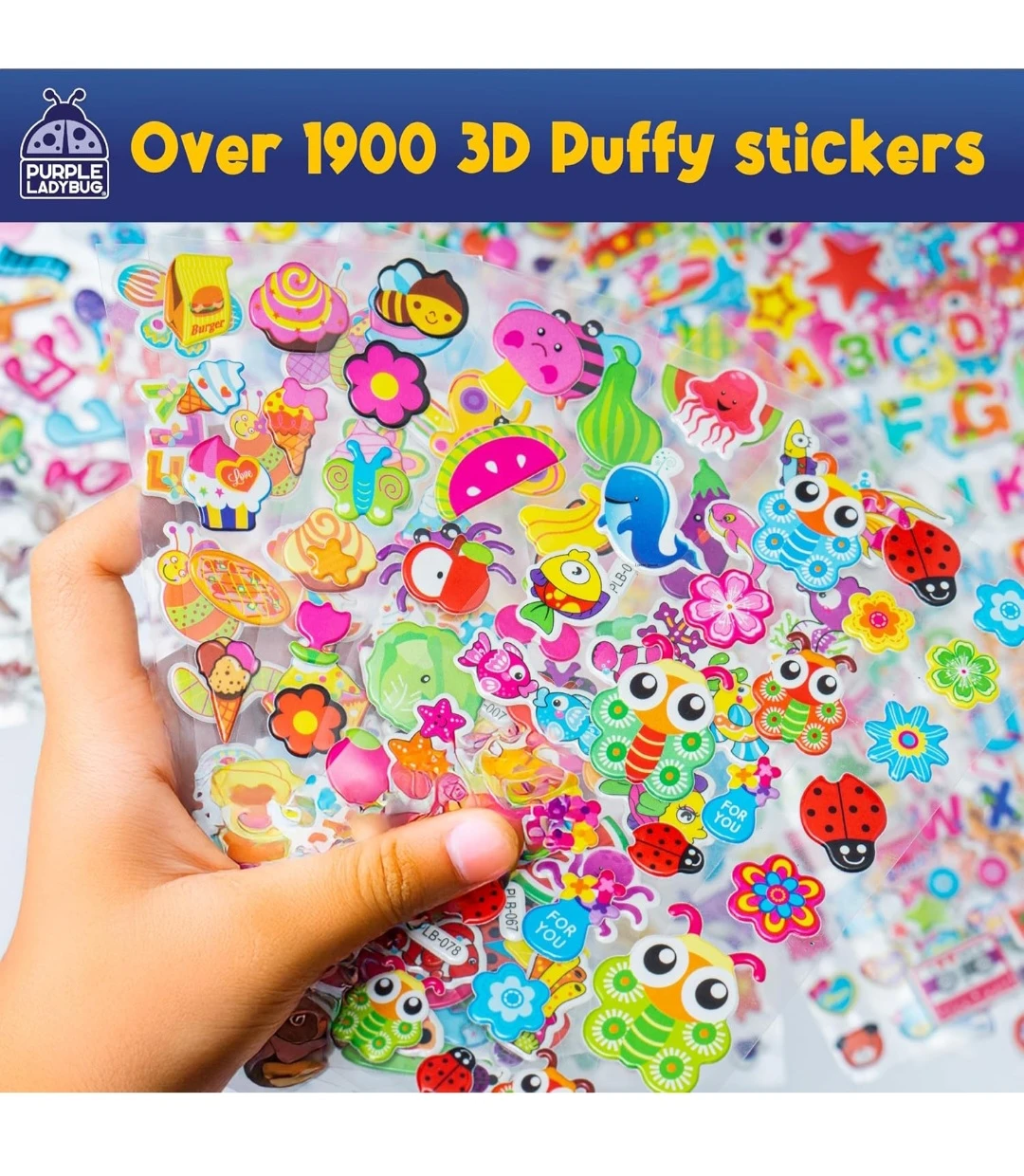 Purple Ladybug 3D Puffy Stickers Mega Pack - photo 4