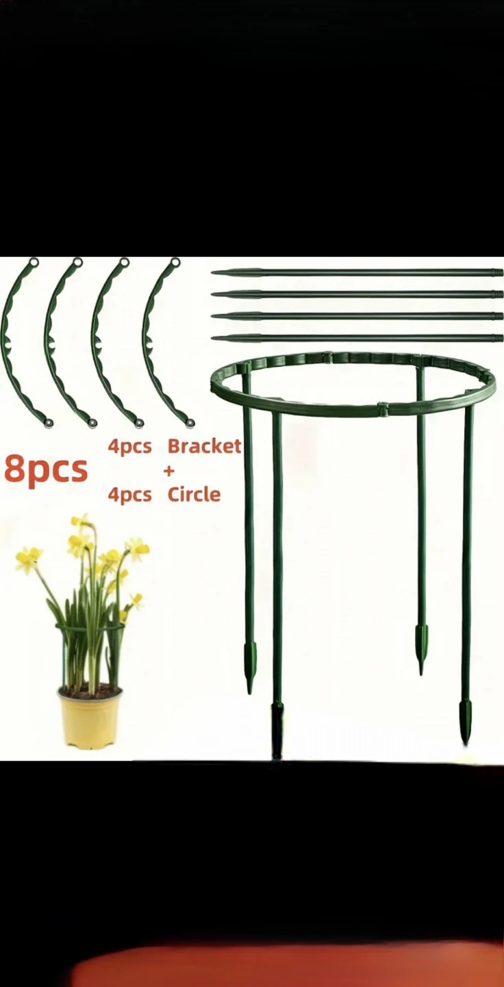 8pcs Estacas de Soporte para Plantas de Invernadero, - photo 3