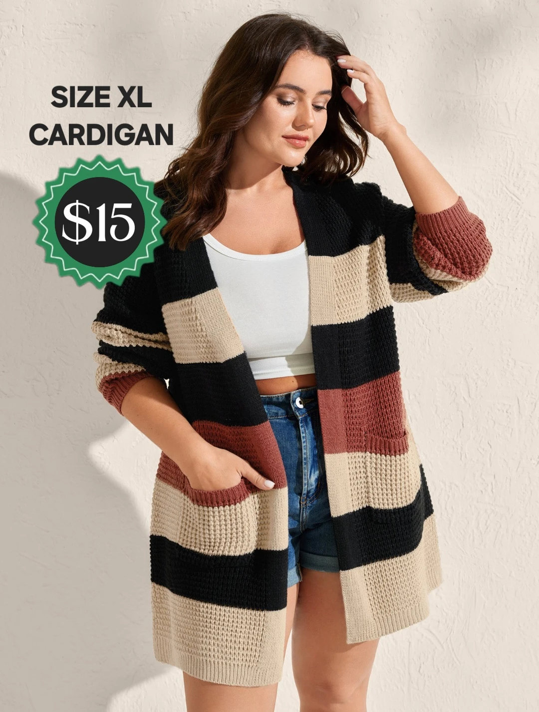 Striped Knit Cardigan