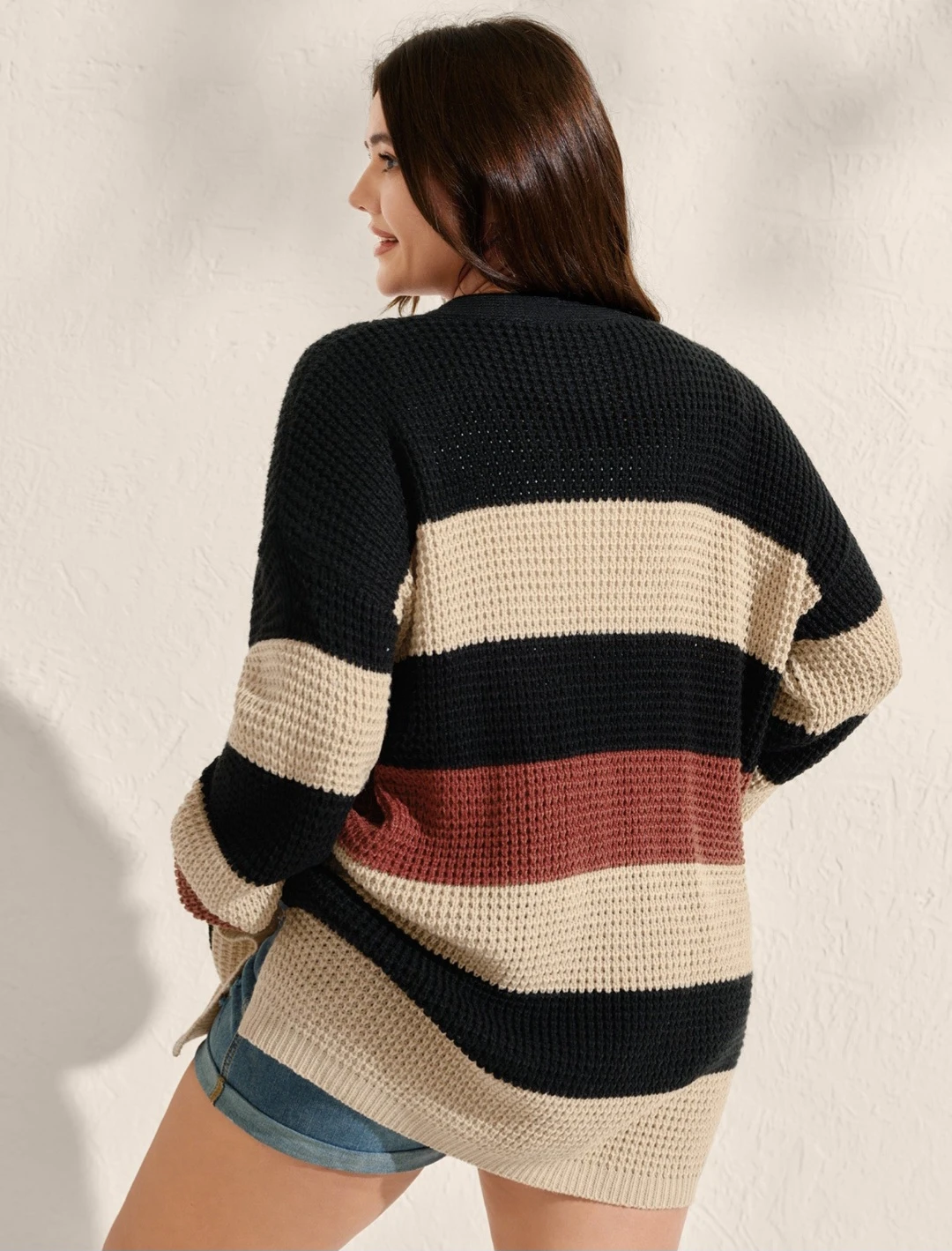 Striped Knit Cardigan - photo 3