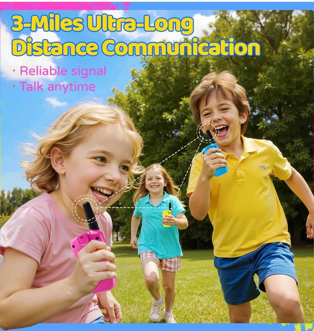 SANJOIN Walkie Talkies for Kids - 3 Pack - photo 2