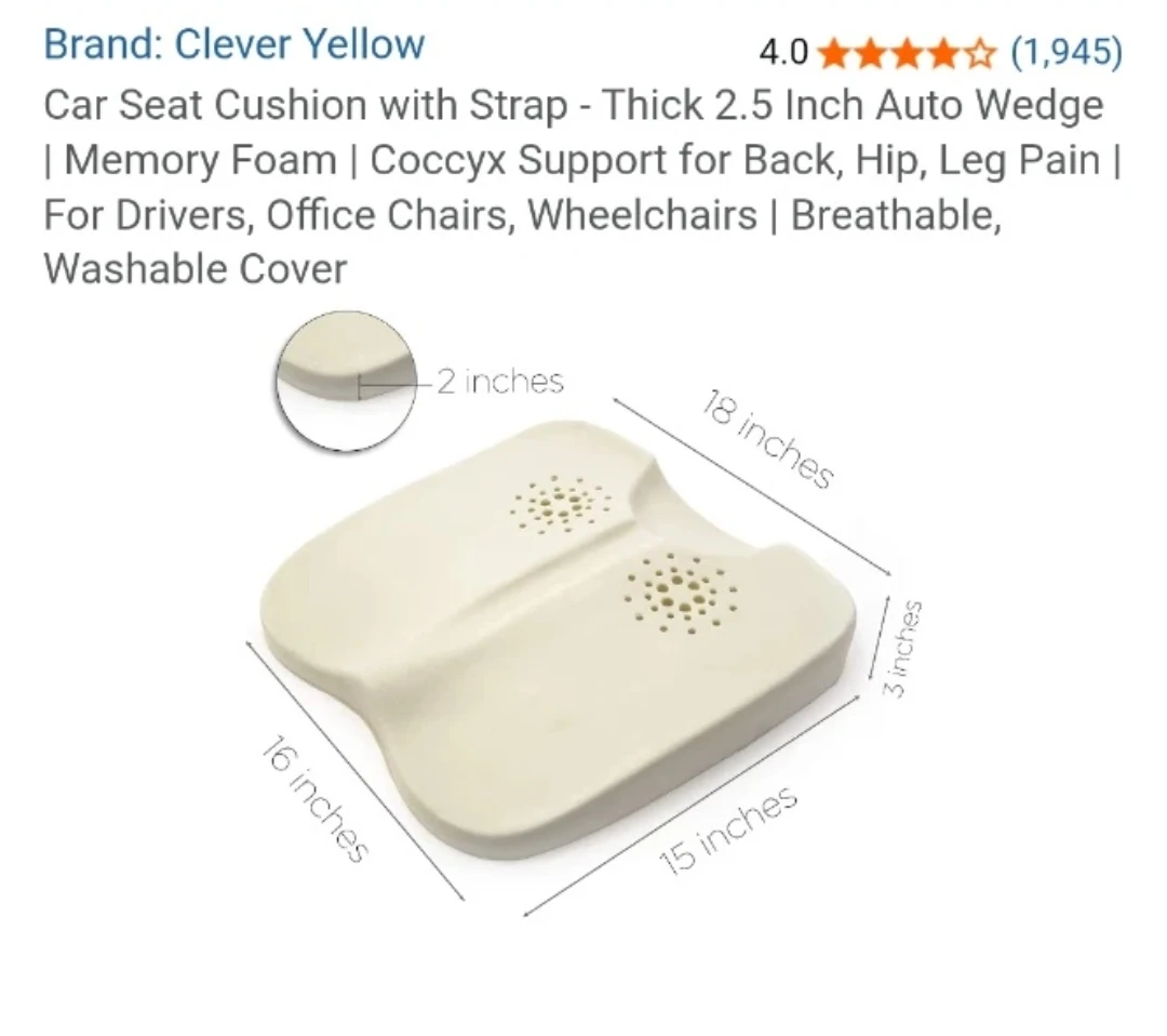 Clever Yellow Car Seat Cushion - photo 2