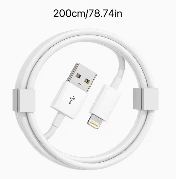 White USB to Lightning Cable - 2m 6.6ft