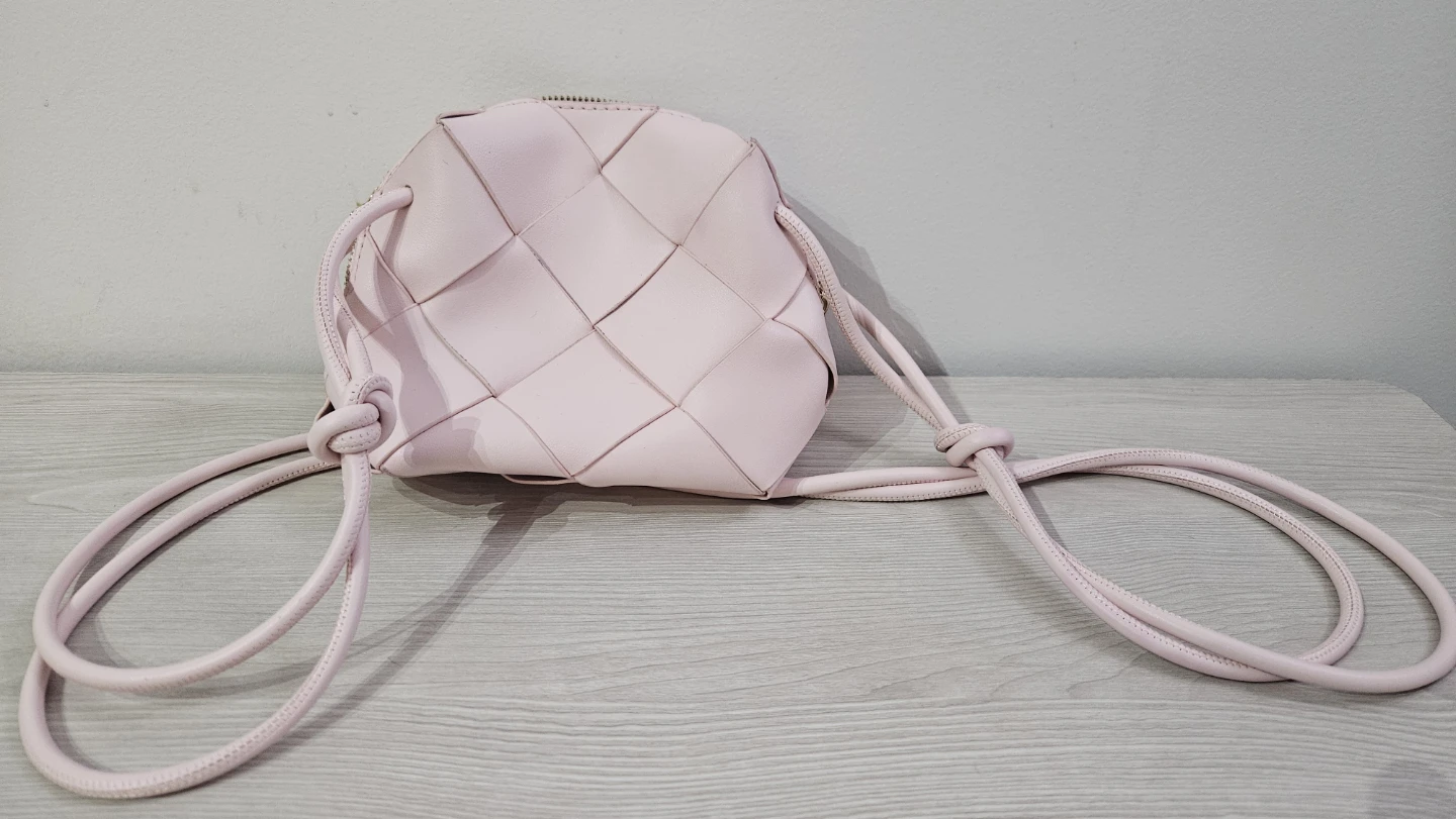 Pink Woven Crossbody Bag - photo 2