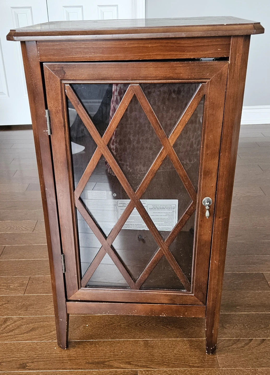 Wooden Display Cabinet with Glass Door