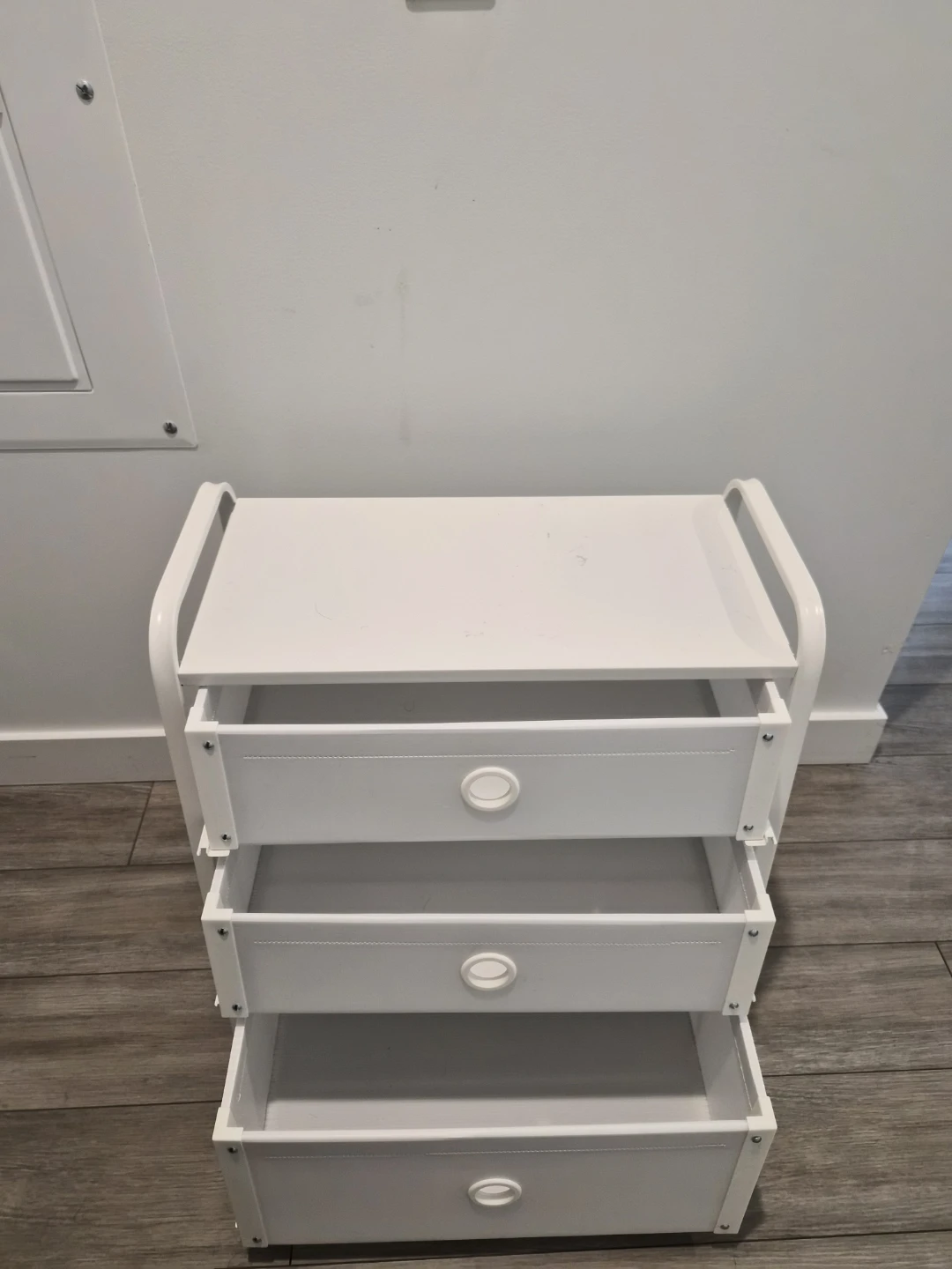 White 3-Drawer Storage Unit - photo 2