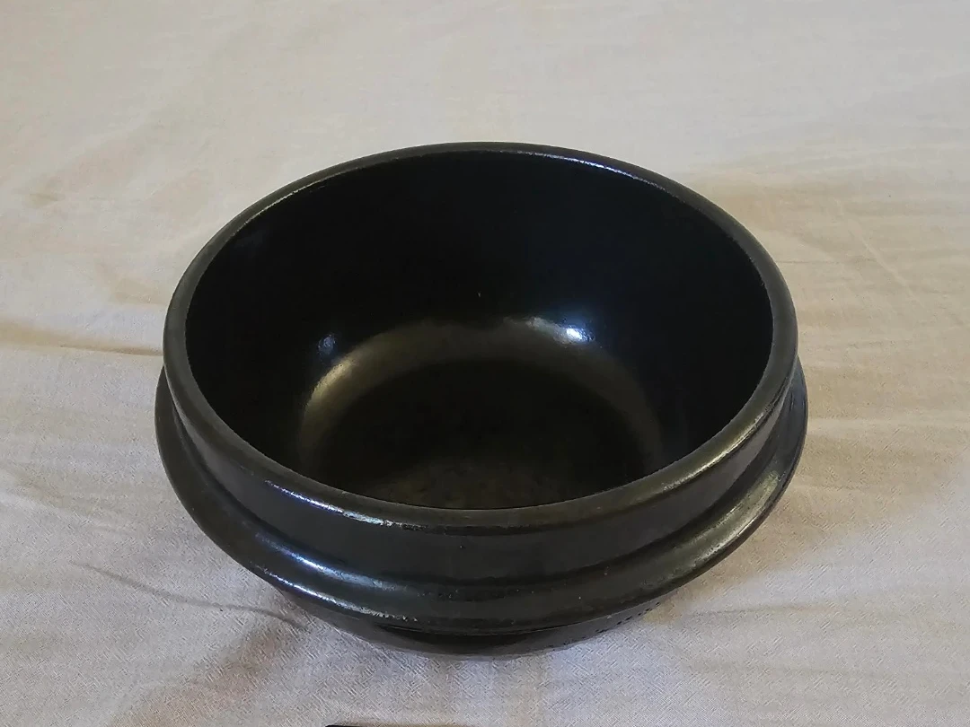 Black Korean Stone Bowl