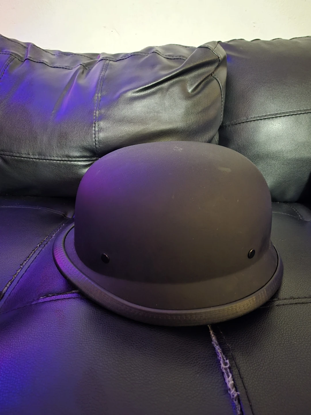 Matte Black Motorcycle Helmet - photo 5