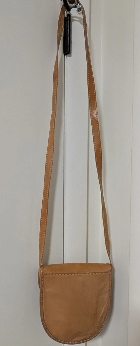 Tan Leather Saddle Bag - photo 4