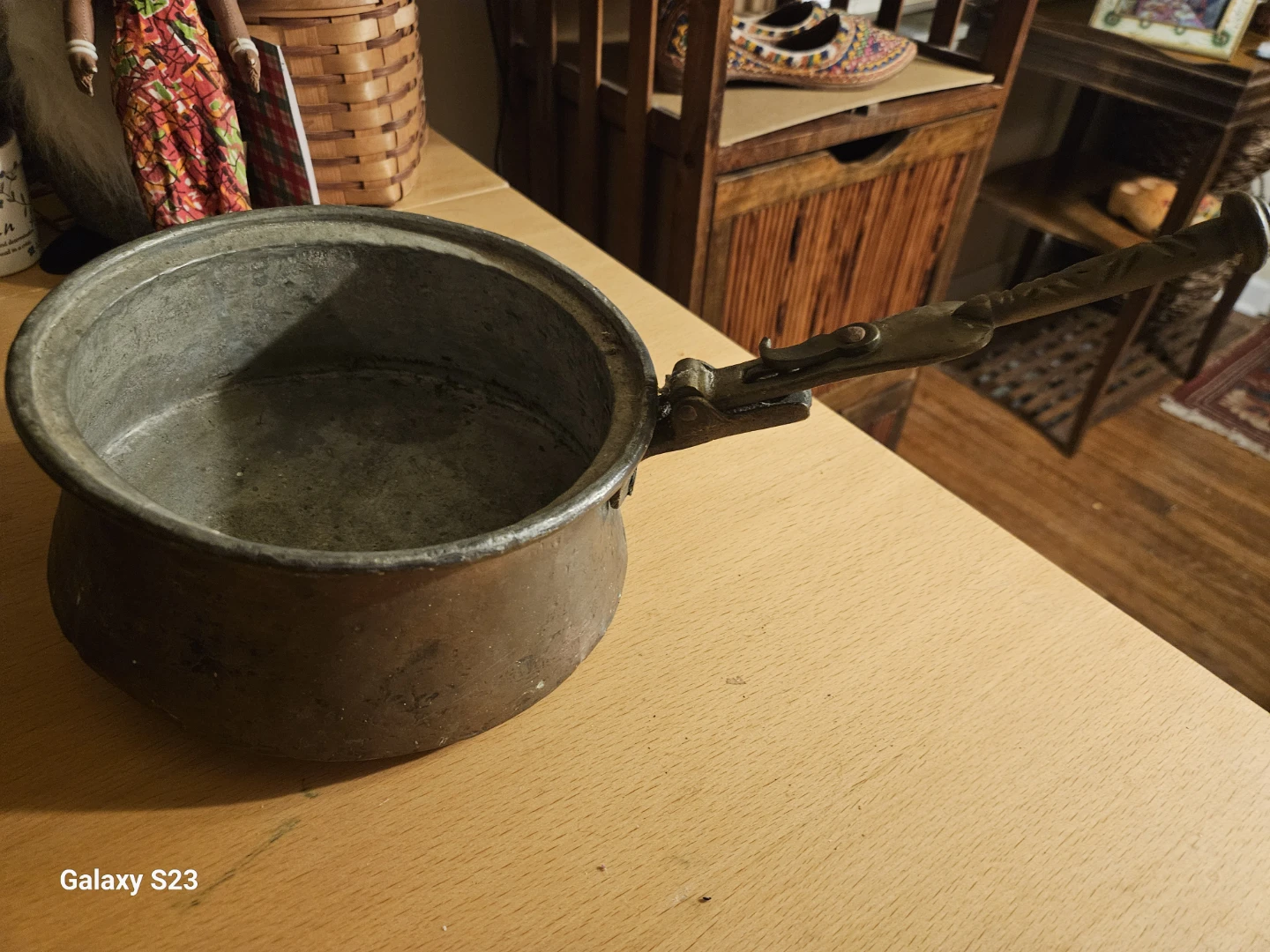 Vintage Copper Pot with Handle - photo 4