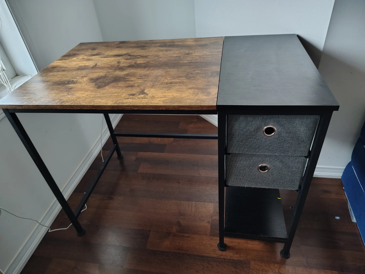 Two-Tone Desk with Drawers - photo 2
