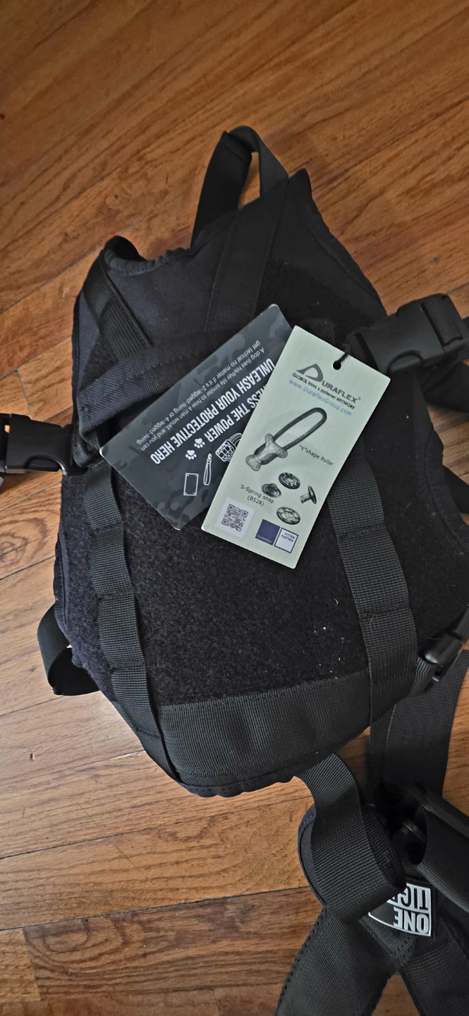 DuraFlex Protective Dog Harness - Black