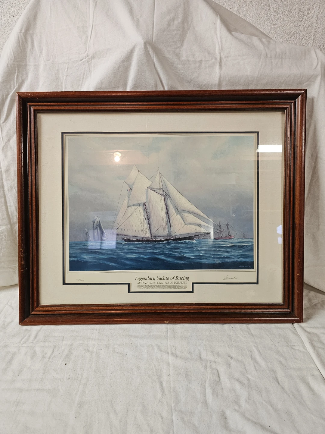 Framed Cris Hammond Print - Legendary Yachts of Racing