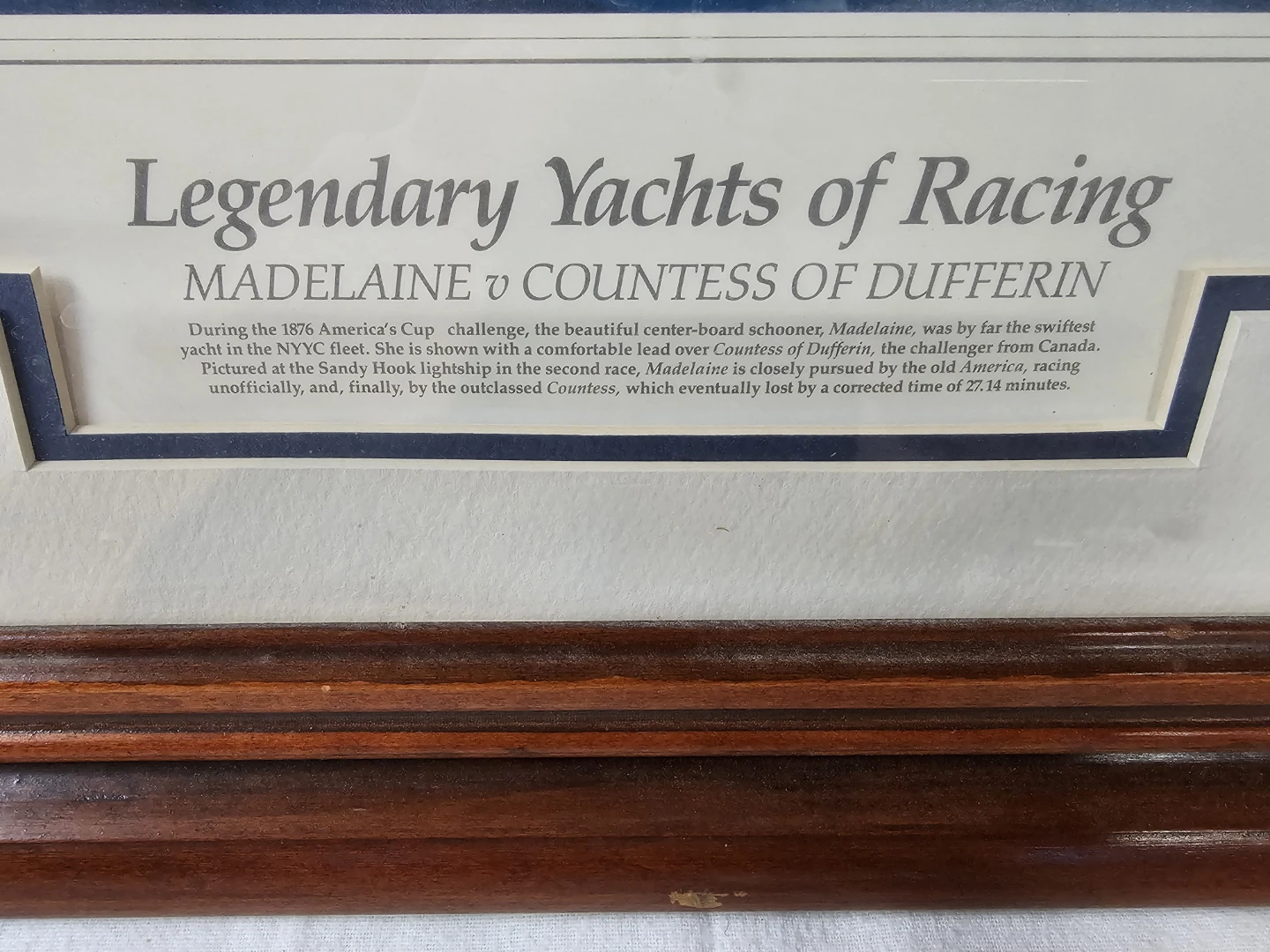 Framed Cris Hammond Print - Legendary Yachts of Racing - photo 4