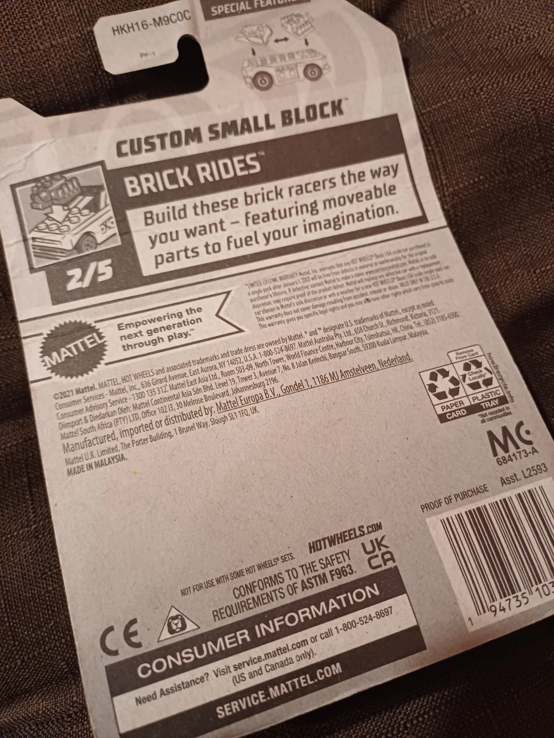 New Hot Wheels Brick Rides Custom Small Block - photo 3