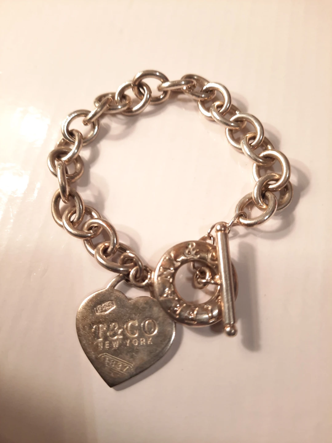 Silver tone 925 bracelet