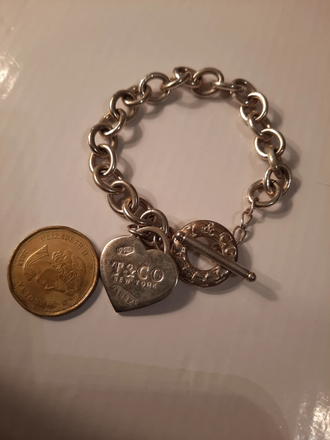 Silver tone 925 bracelet - photo 3